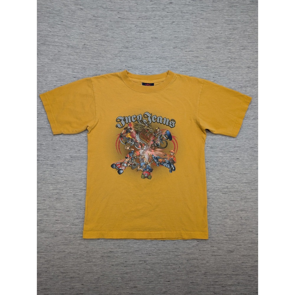 Vintage JNCO Jeans Shirt Kids Medium Dragon BMX Skateboard Graphic 90s‎ USA
